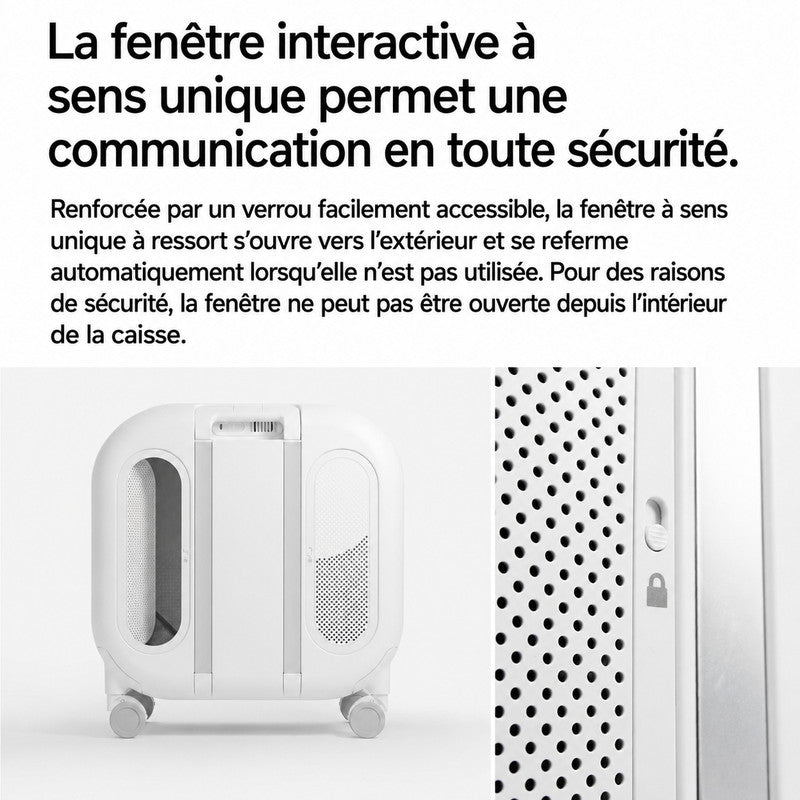 pidan — Caisse de transport ventilée à roulettes