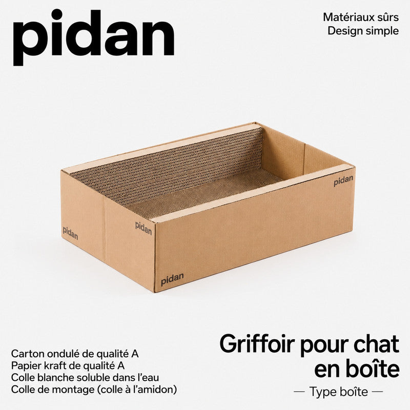 pidan — Griffoir boîte en carton, 3 surfaces