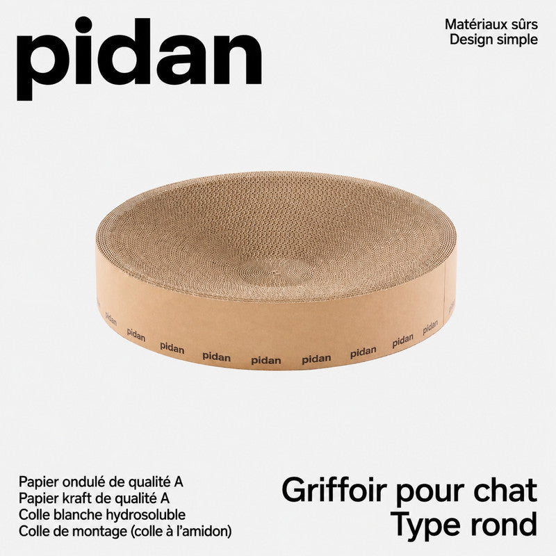 pidan — Griffoir rond en carton 2-en-1