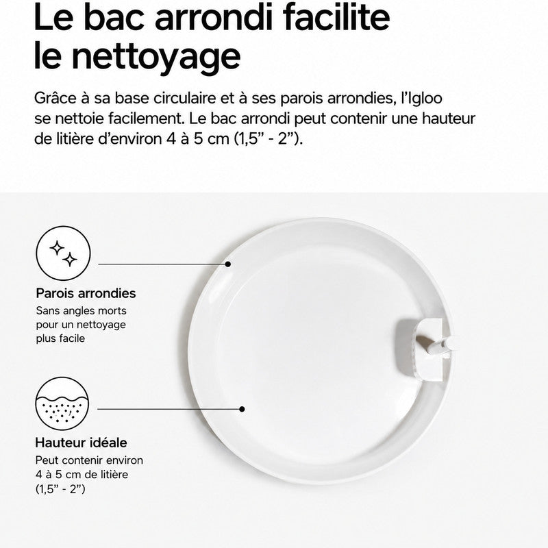 pidan — Maison de toilette Igloo avec pelle